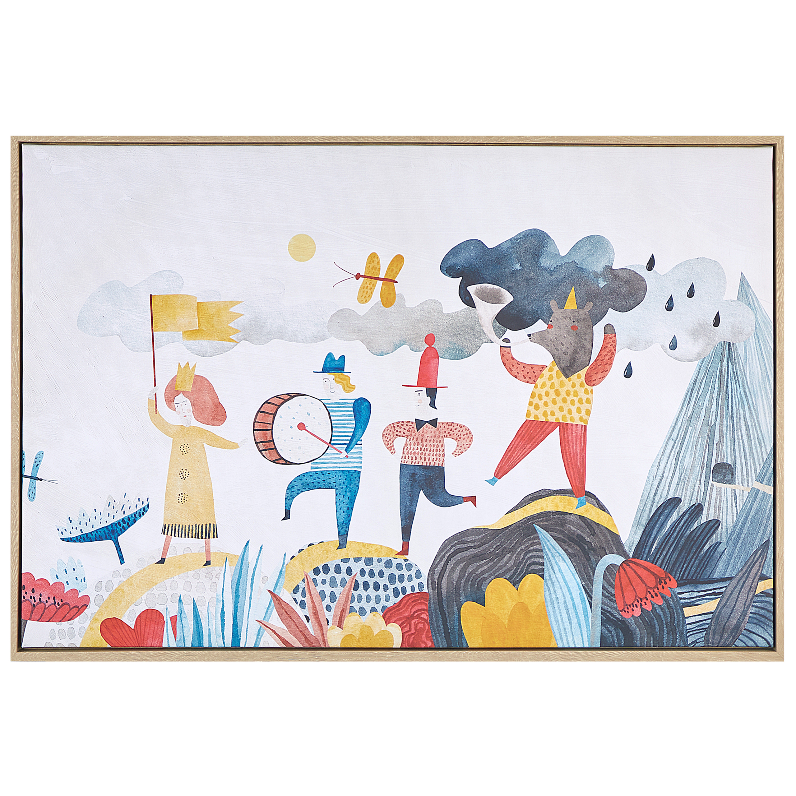 Lærred BIBBIENA 63 x 99 cm Motiv for børn Multifarvet