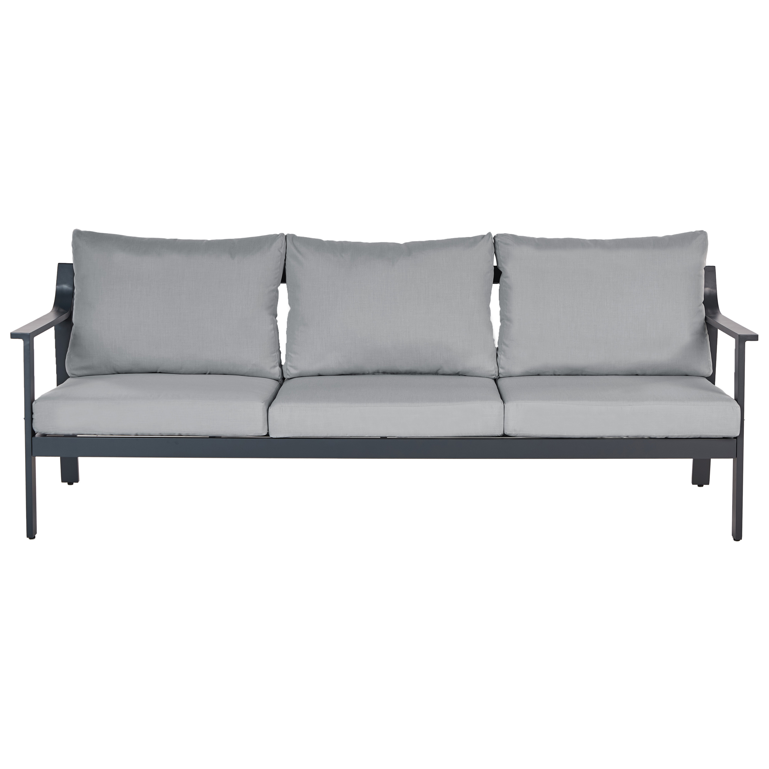 Havesofa 3 personers KIATO Metal Mørkegrå
