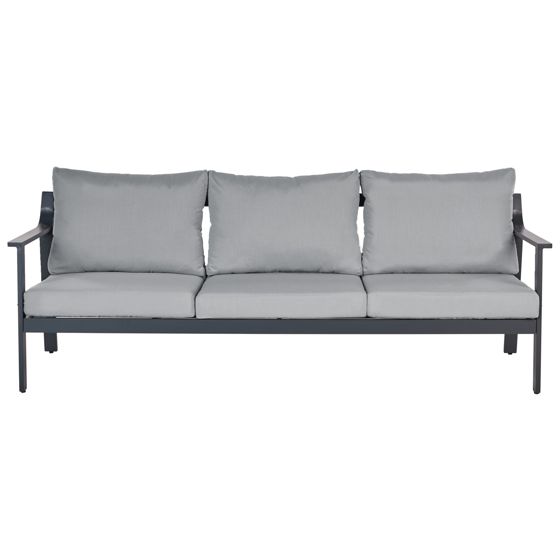 Havesofa 3 personers KIATO Metal Mørkegrå