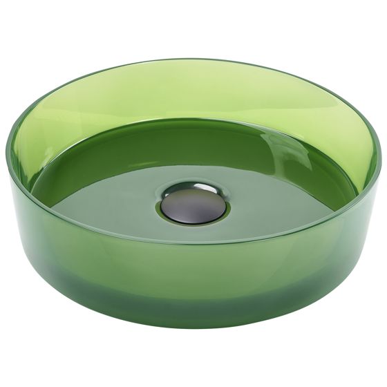 Vask til bordplade TOLOSA ⌀ 36 cm Fast overflade Grøn