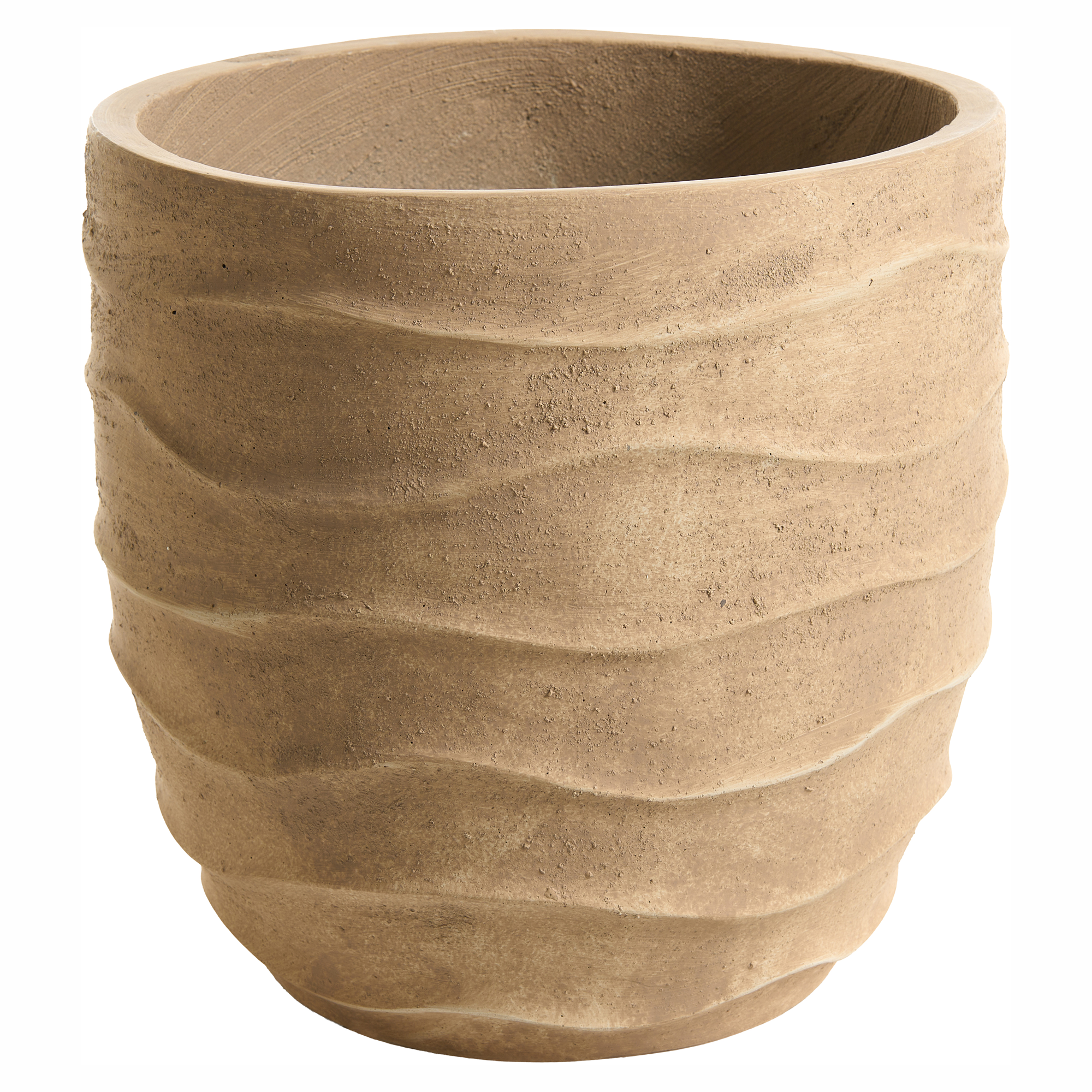 Urtepotte SAMNAUN 39 cm Beige