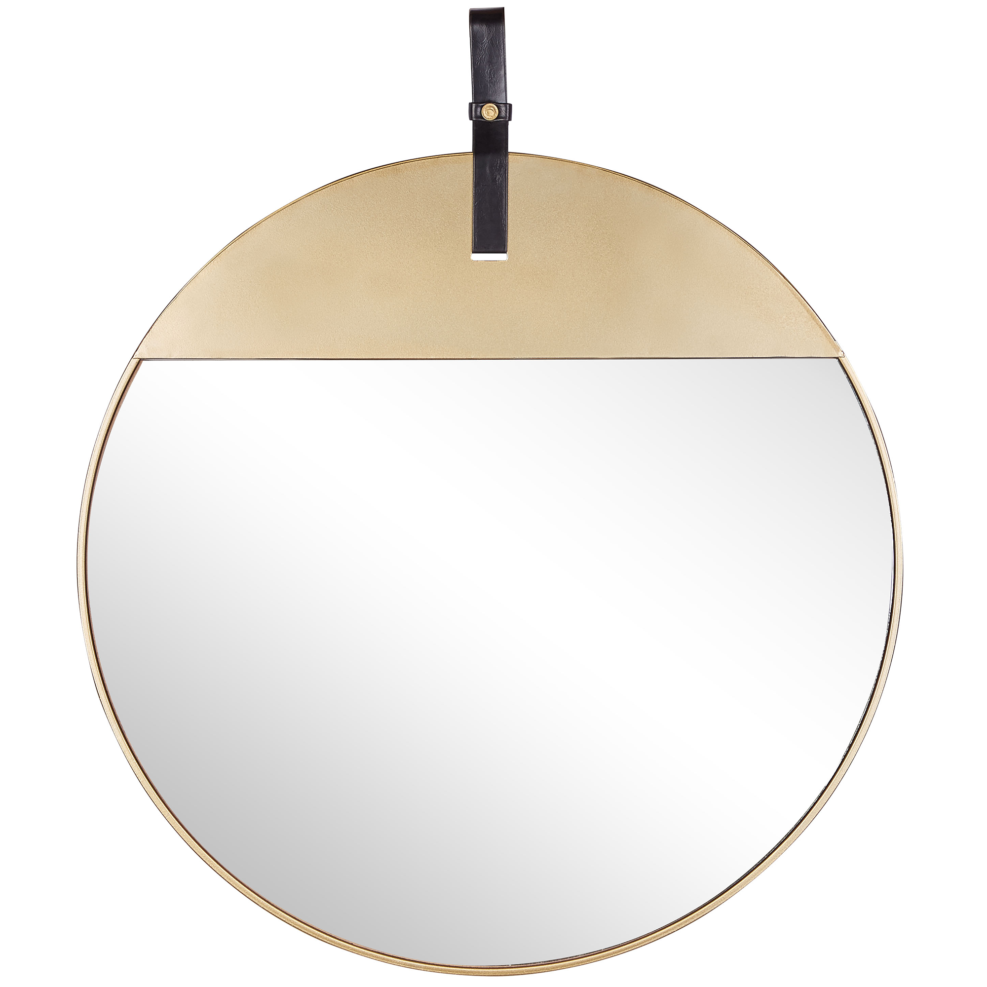 Vægspejl GURS 60 cm 60 cm Metal Guld
