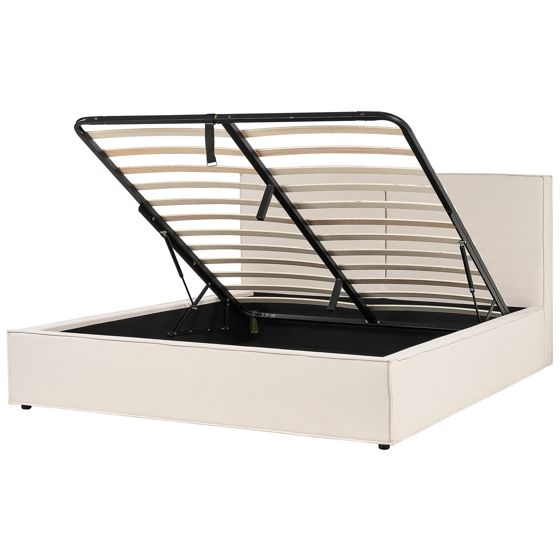 Seng med opbevaring MOISSAC Beige 180 x 200 cm