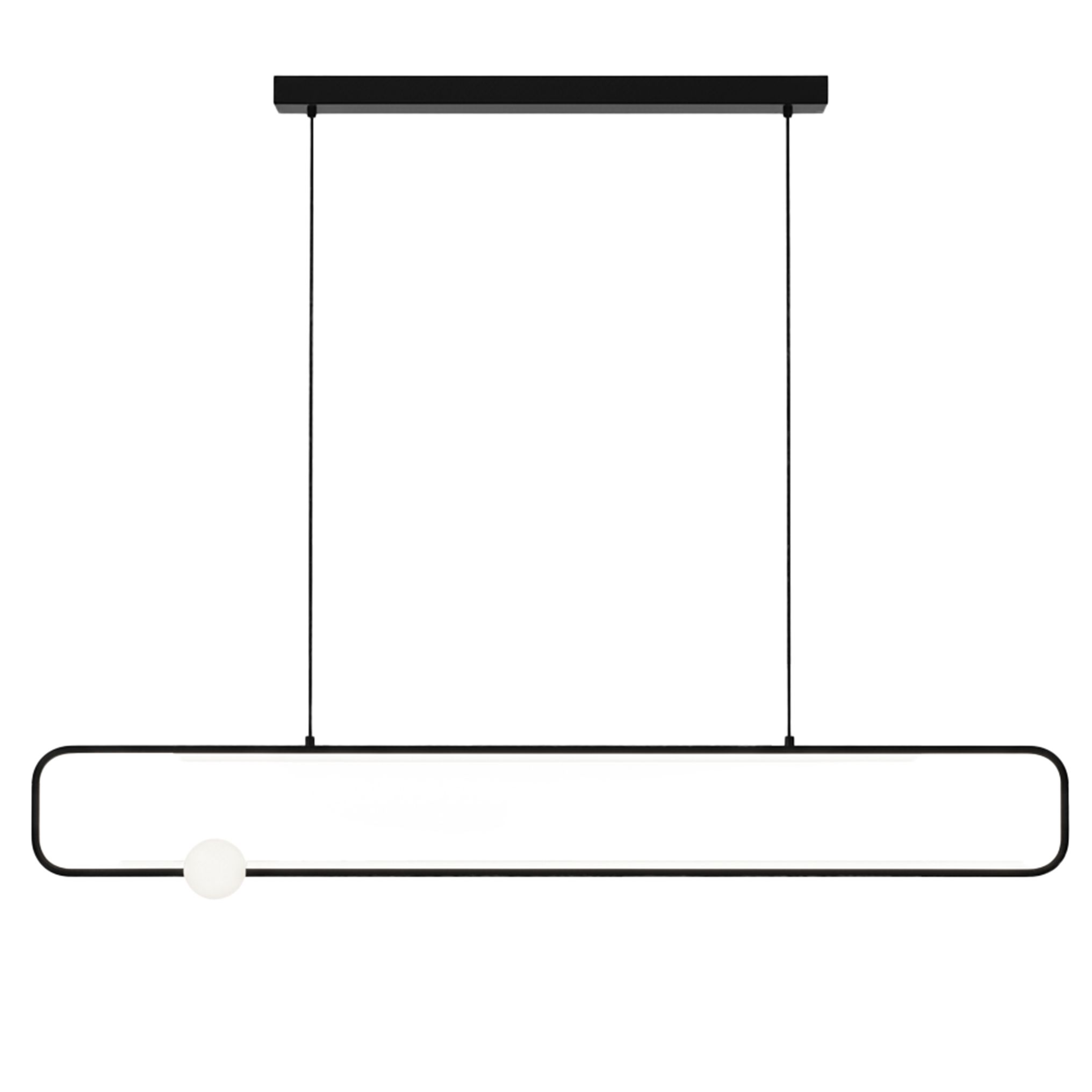 Toolight Pendellampe G123-CP LED Sort 2x2x110cm