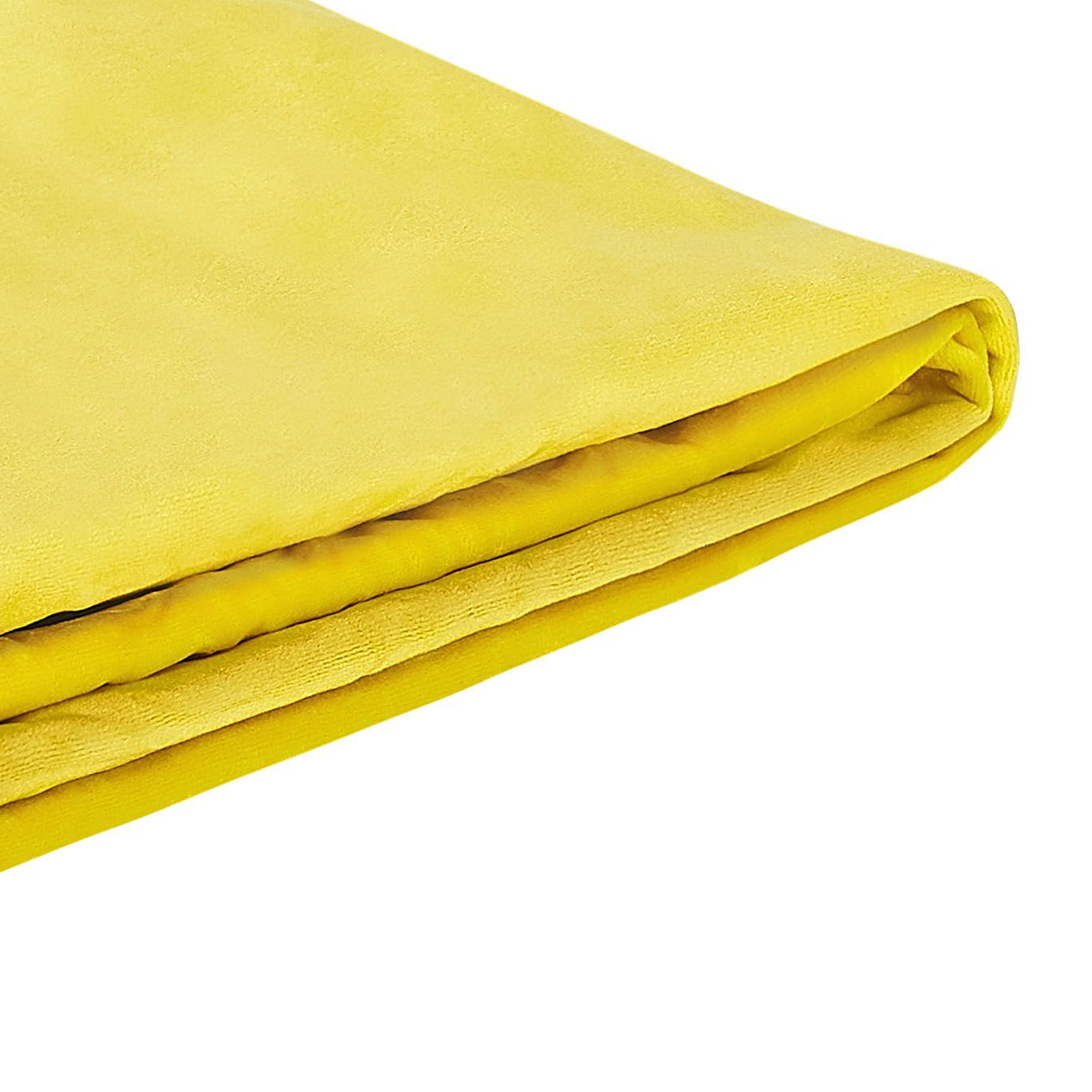 Sengekappe Velour FITOU 160 x 200 cm Gul