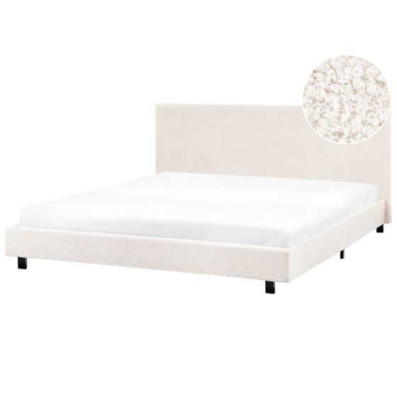 Vandseng Boucle ALBI 180 x 200 cm Cremehvid