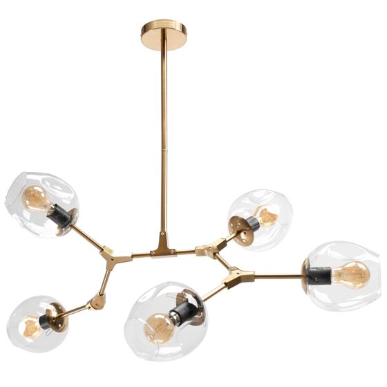 TOOLIGHT hængende loftlampe APP506-5C Guld 105x105x50cm