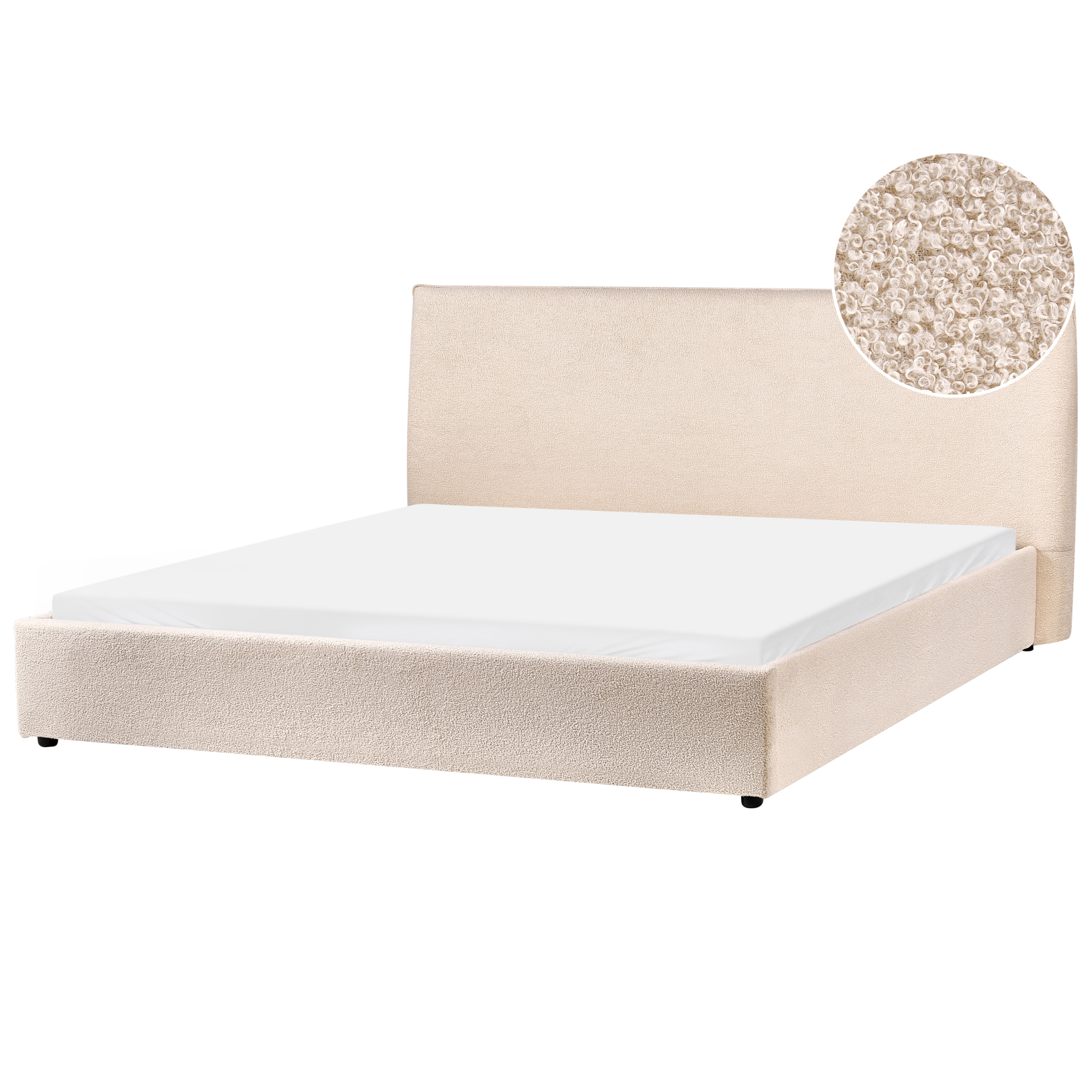 Vandseng Boucle LAVAUR 180 x 200 cm Beige