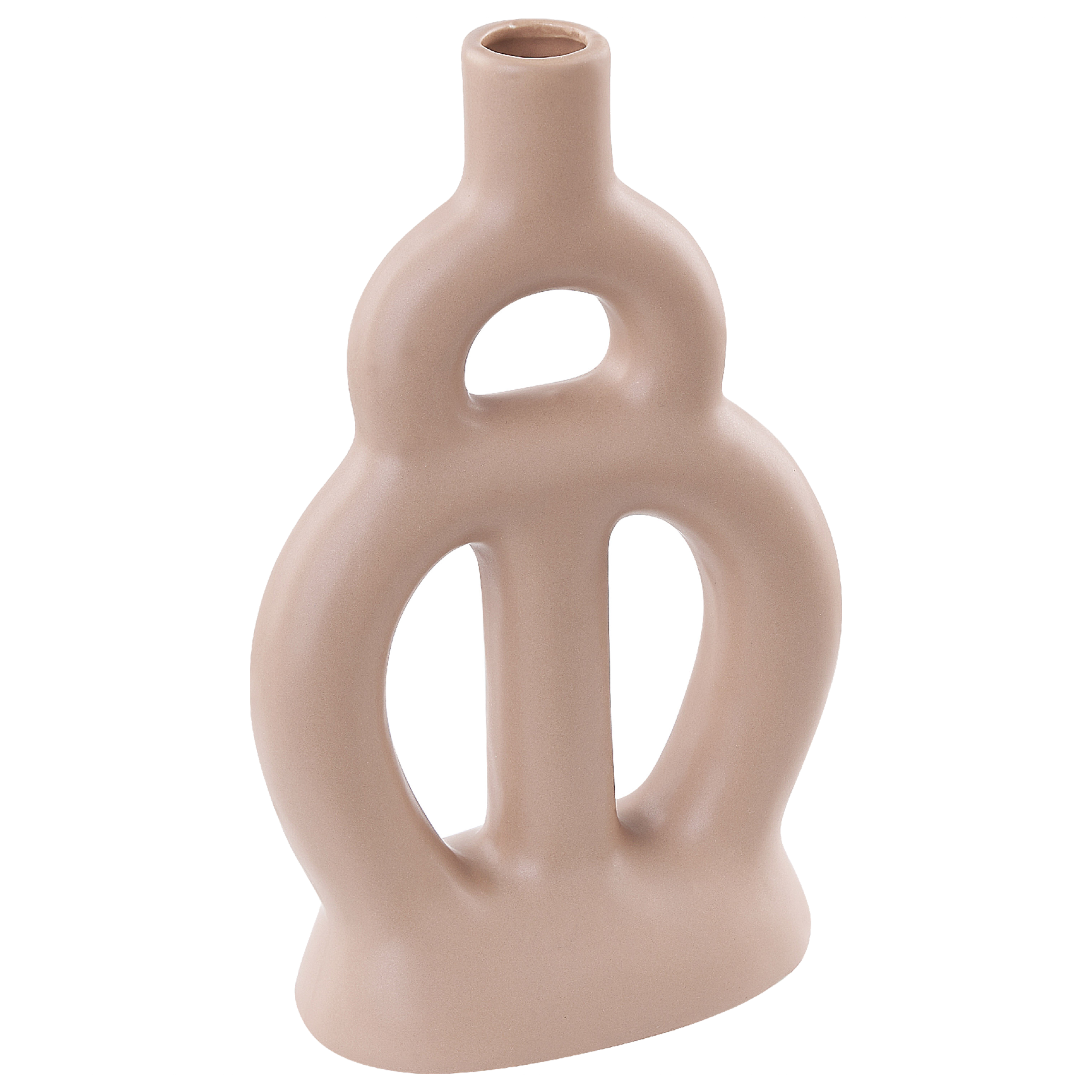 Blomstervase KOZANI 28 cm Keramik Beige