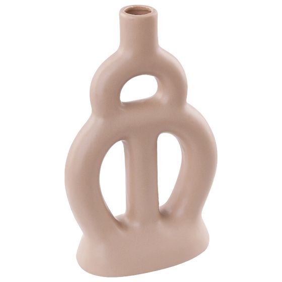 Blomstervase KOZANI 28 cm Keramik Beige
