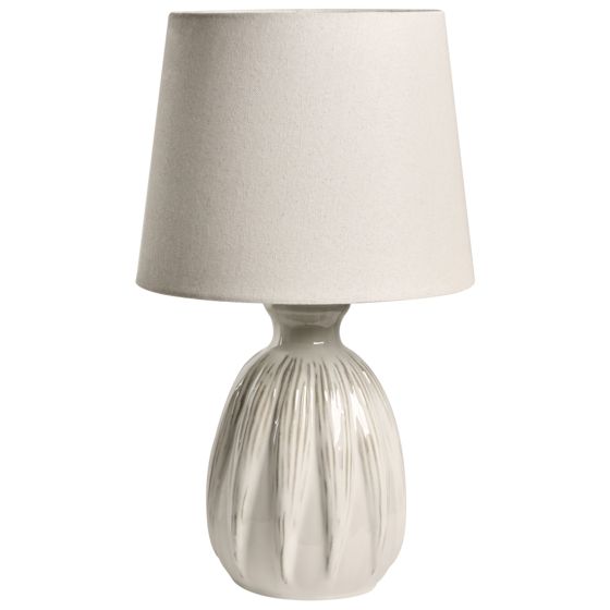 Bordlampe AGUAN Keramik Lys Beige