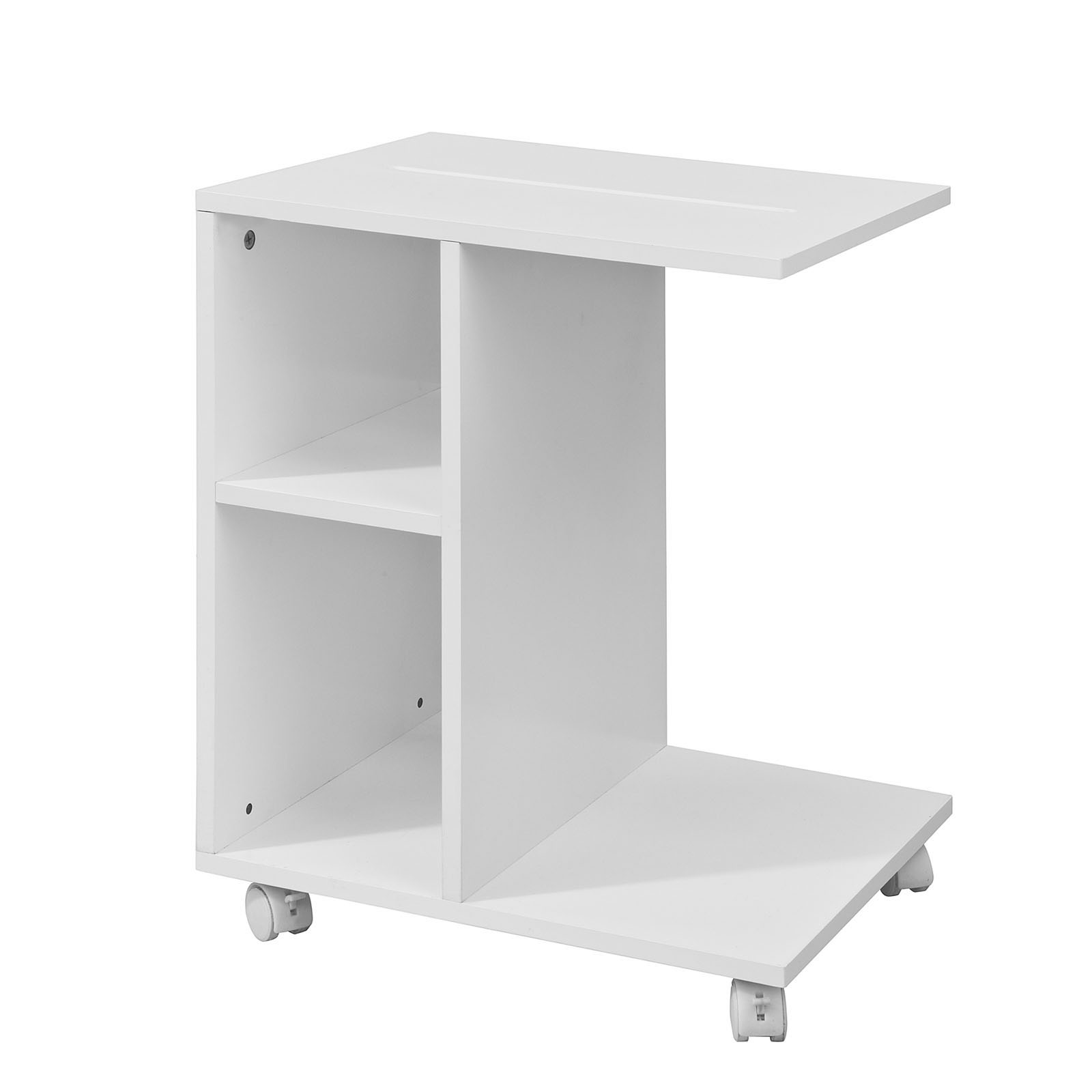 SoBuy Sofabord, bord dappoint, bord med hjul FBT48-W