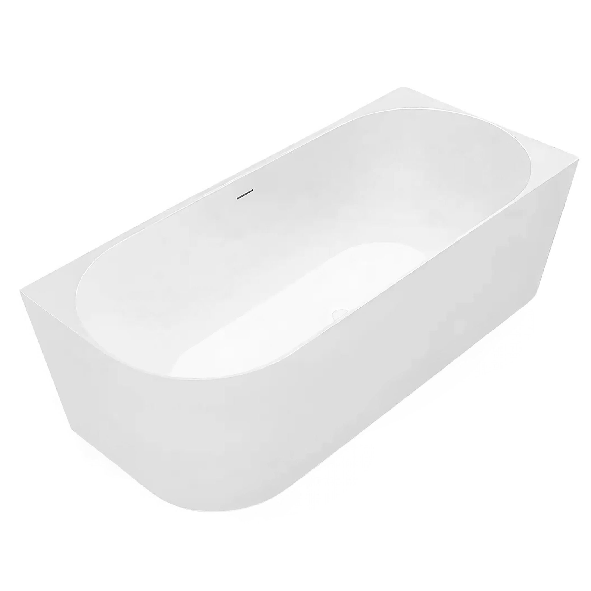 REA hjørnebadekar Bellanto Slim 150 Højre Hvid, 150x74x58cm