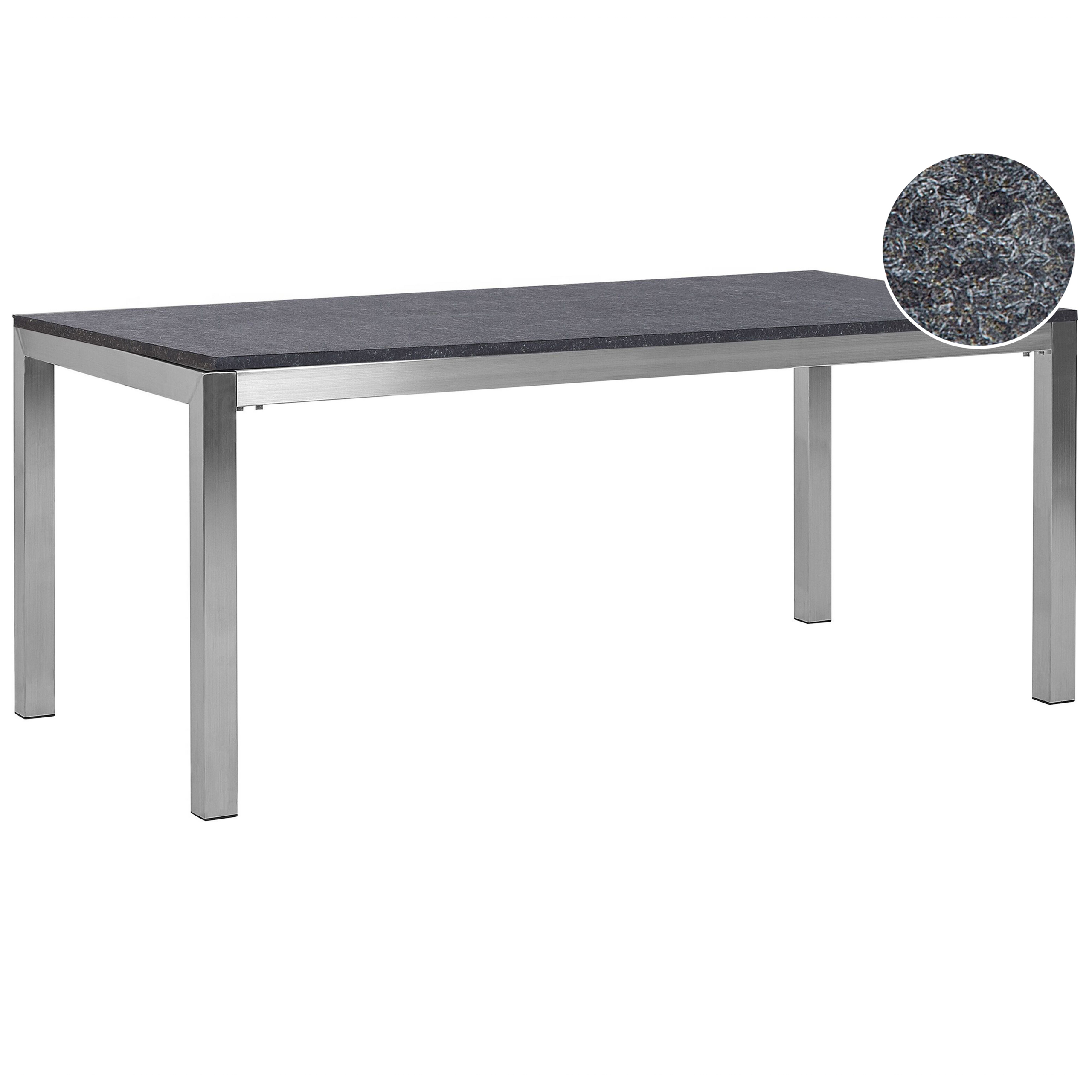 Havebord GROSSETO 180 cm 90 cm Granit Flammet Grafit
