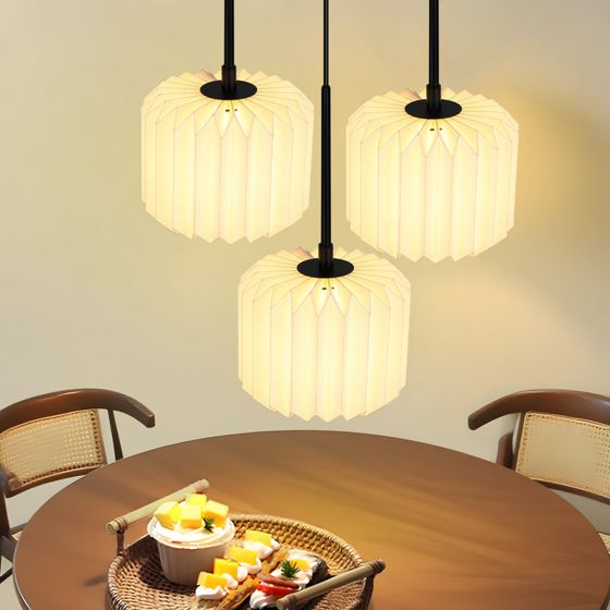 NETTLIFE Pendellampe spisebord vintage hængelampe - pendellampe stue spisestuelampe 3 flammer hvid