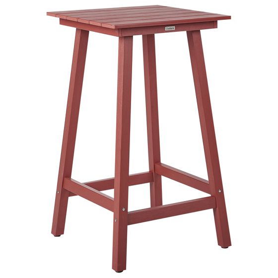 Barbord til have ADIRONDACK 60 cm 59 cm Syntetisk materiale Rød