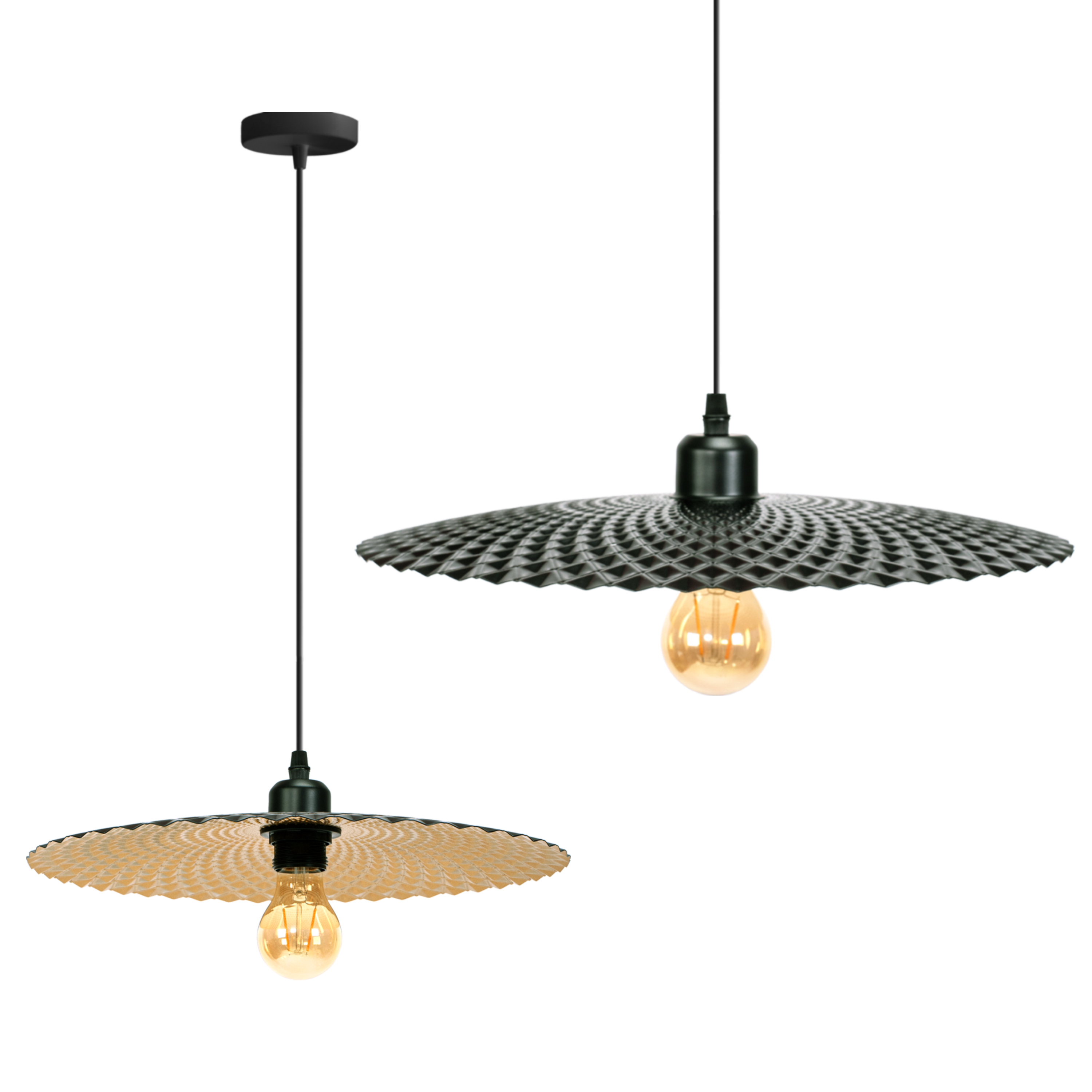 TOOLIGHT hængende loftlampe APP1290-1CP Børstet guld 20x20x25cm