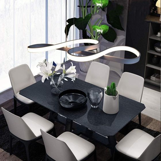 NETTLIFE LED - pendellampe hvid, 47W, diameter, 75cm, aluminium, dæmpbar, stue hvid, soveværelse, spisestue, moderne