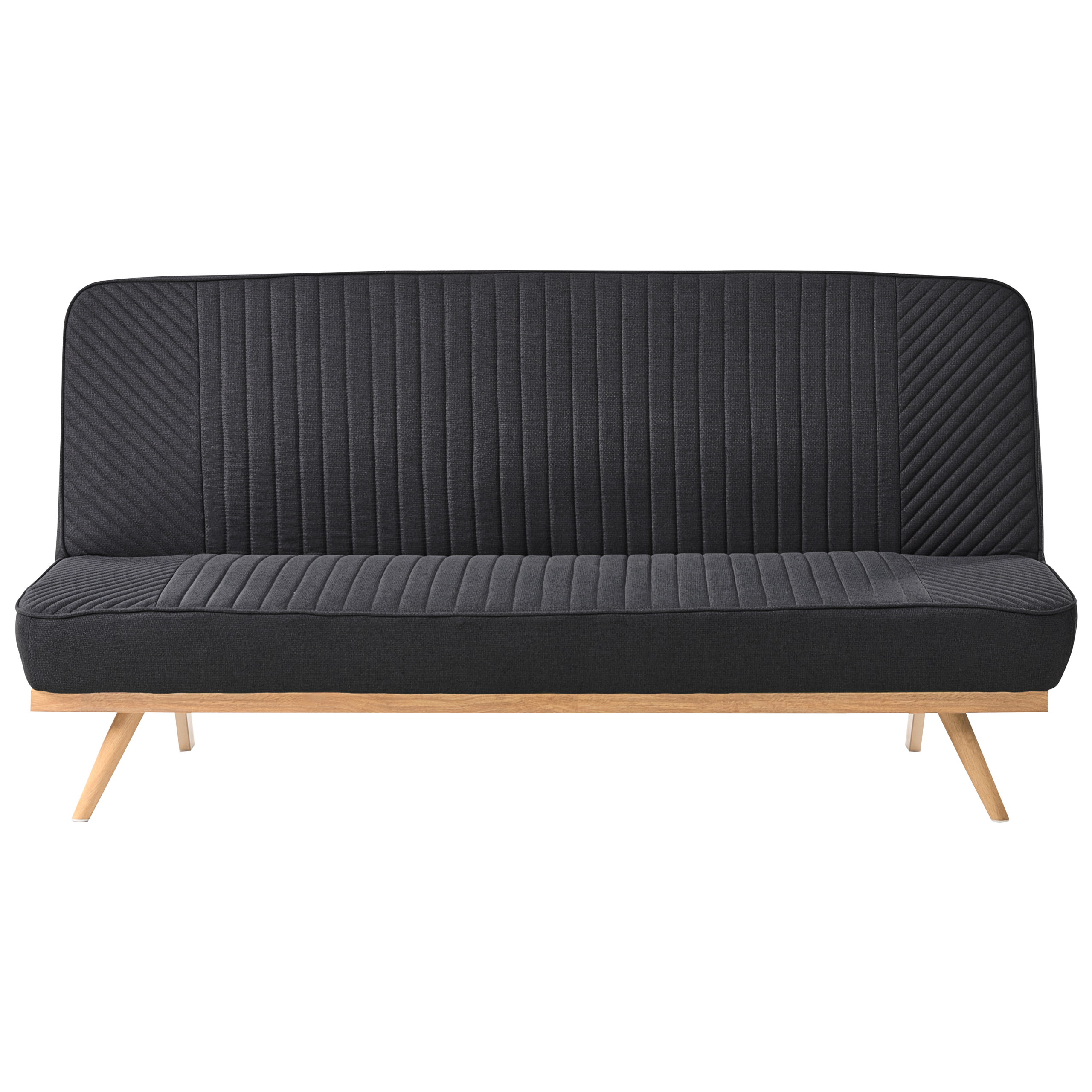 Sovesofa 2 personers KALFAFEL Sort