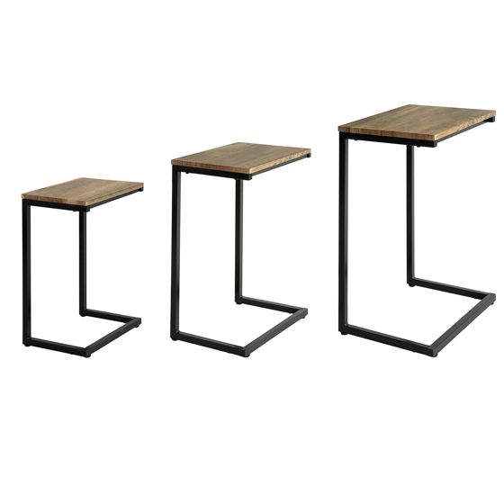 SoBuy Sofabord, bord dappoint, bord med hjul FBT102-F
