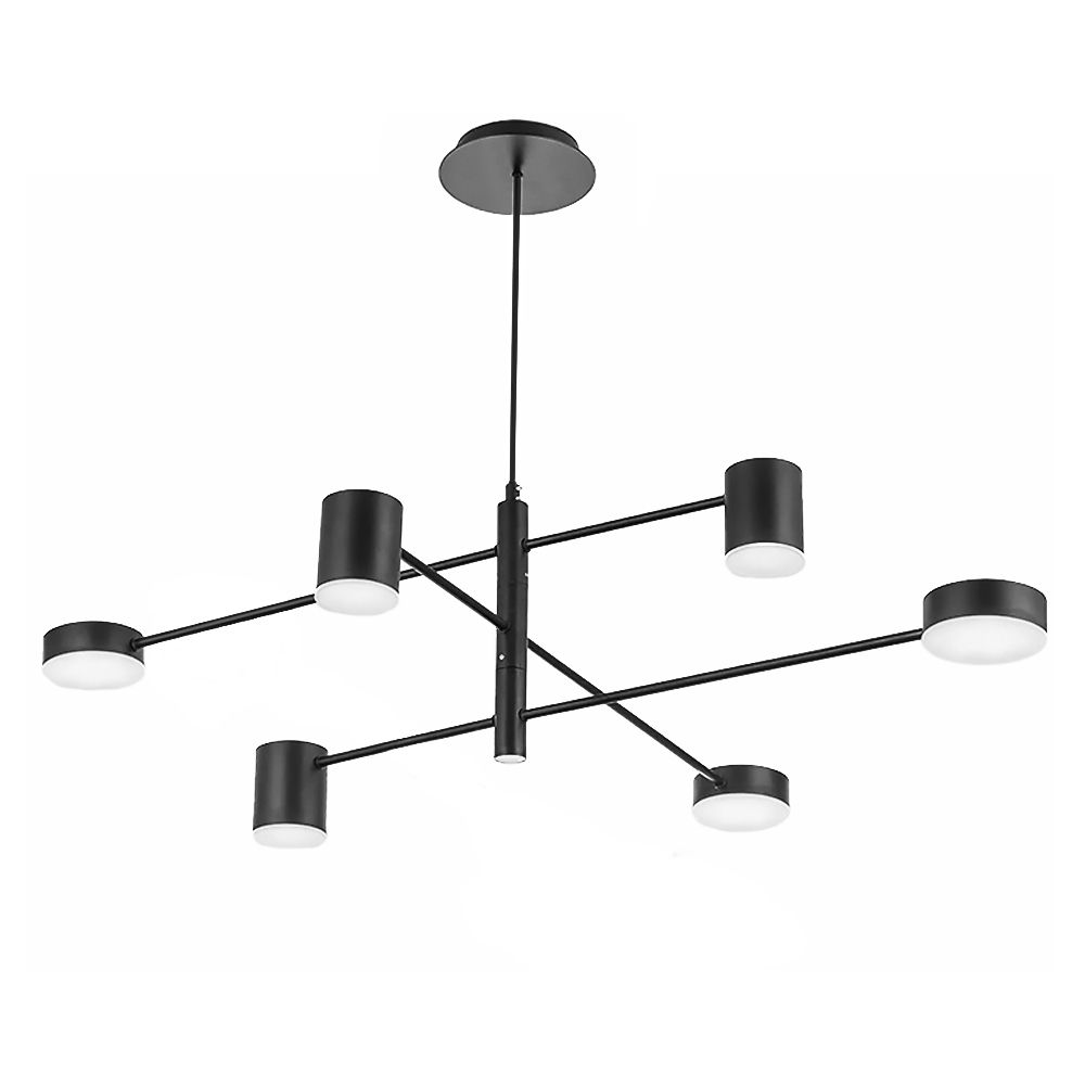 TOOLIGHT hængende loftlampe APP597-6C Sort 76x76x80cm