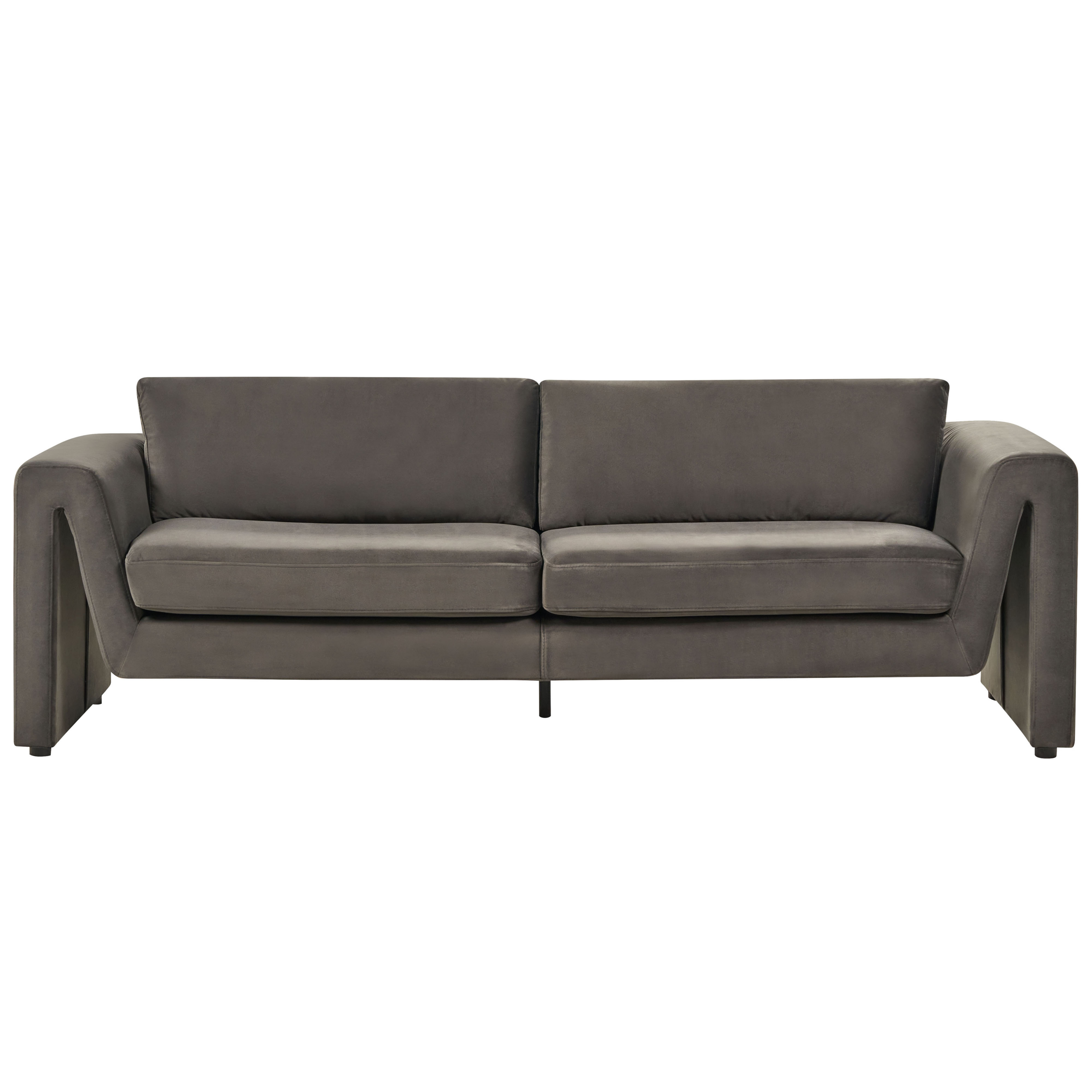 Sofa 3 personers MAUNU Velour Grafit