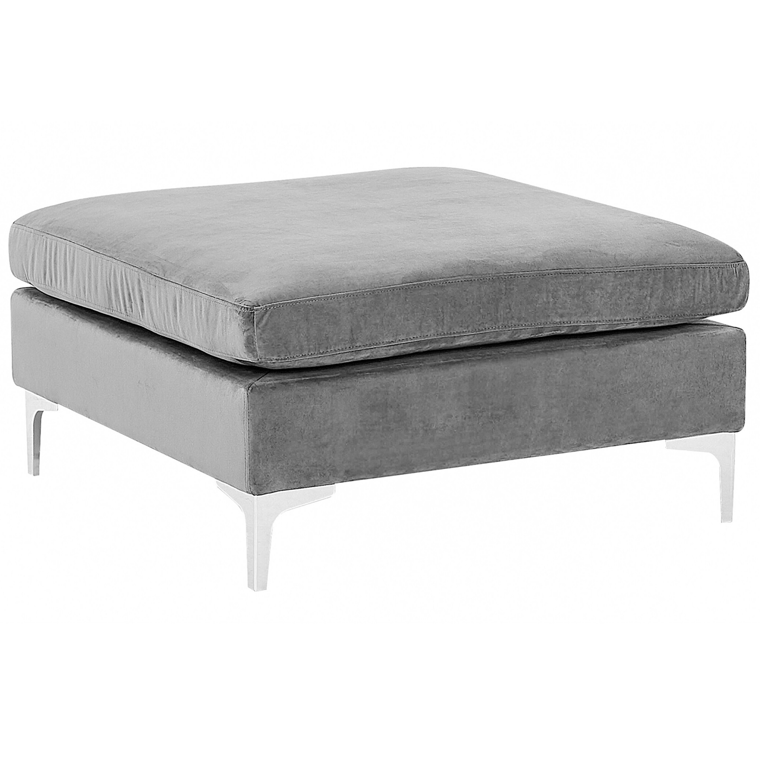 Fodskammel EVJA Velour Grå