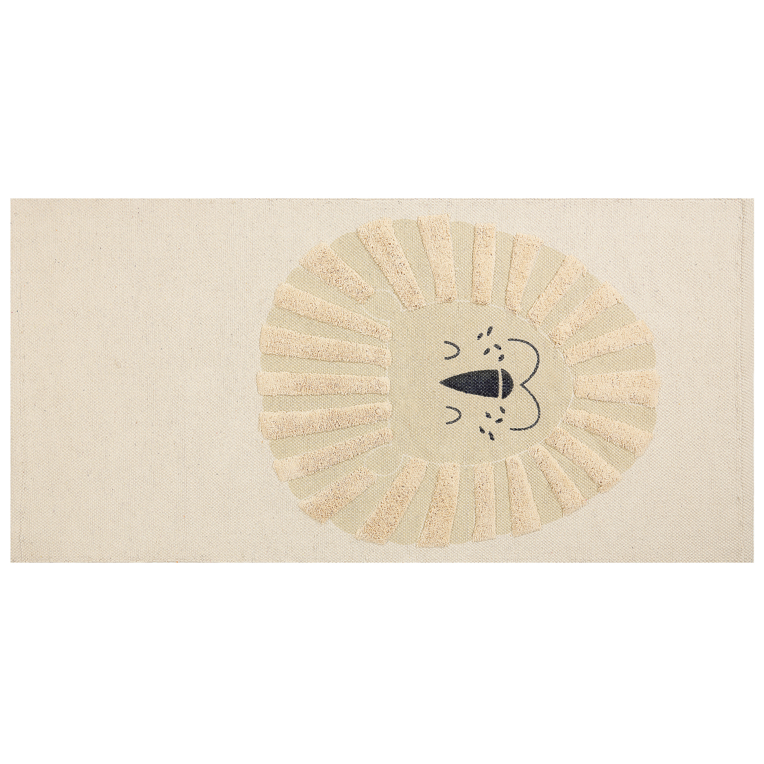 Børnetæppe BALARI Beige 80 x 150 cm Bomuld