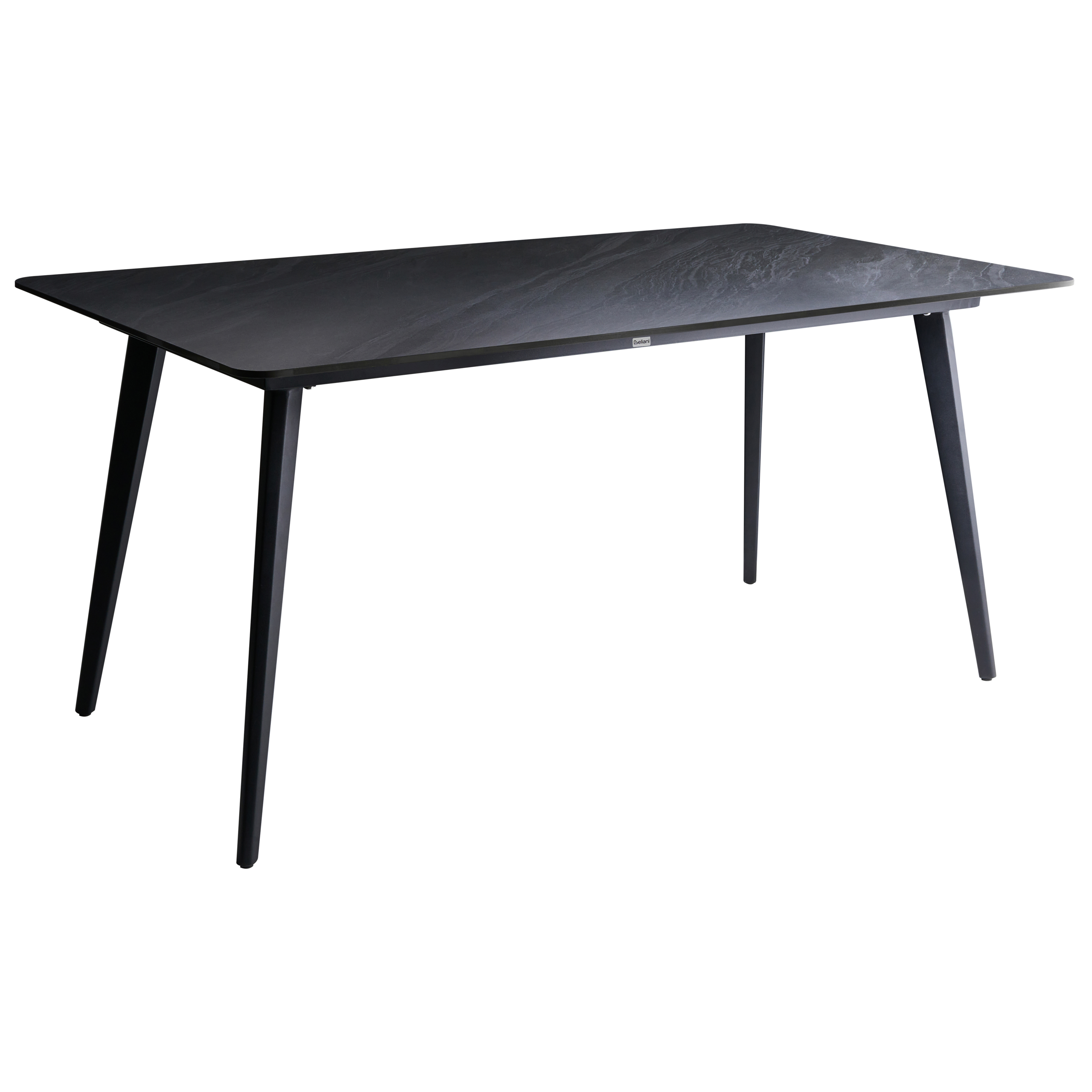 Havebord RODALLO 160 cm 90 cm Sten Sort marmor