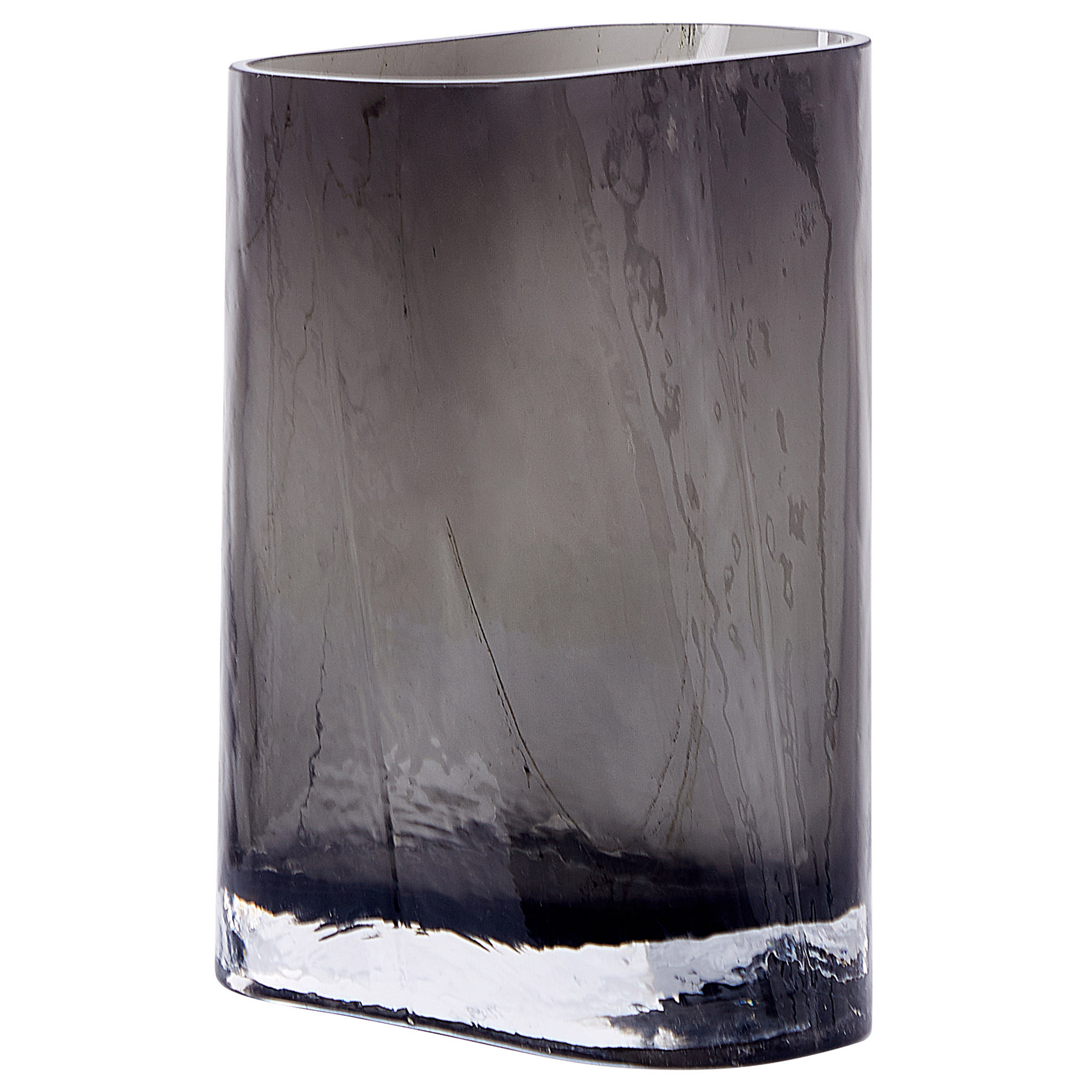 Blomstervase MITATA 20 cm Glas Grå