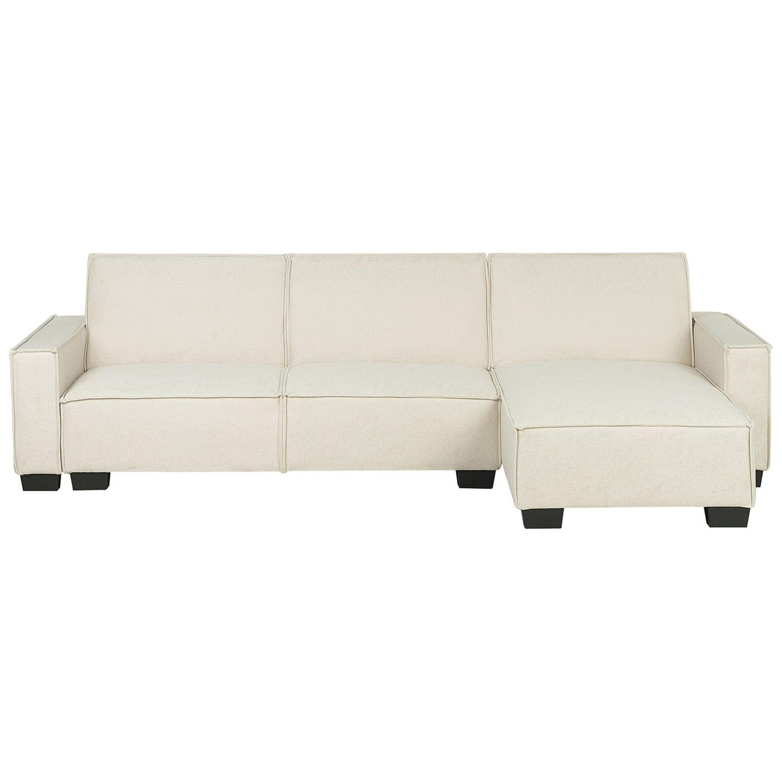 Hjørnesovesofa 3 personers ROMEDAL Beige Venstrevendt