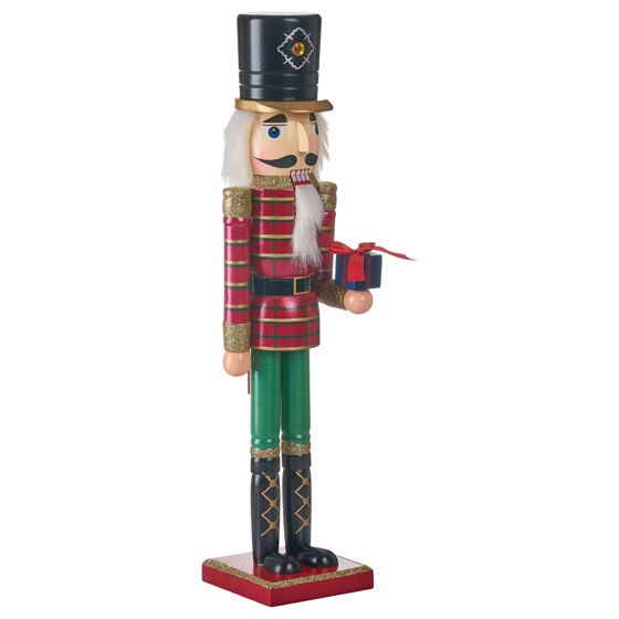 Dekorativ figur RODSJON 50 cm Nøddeknækker Rød