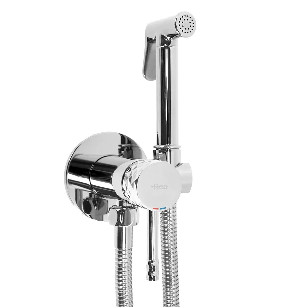 REA bidetarmatur lungo loop diamond Krom, 5x5x11cm