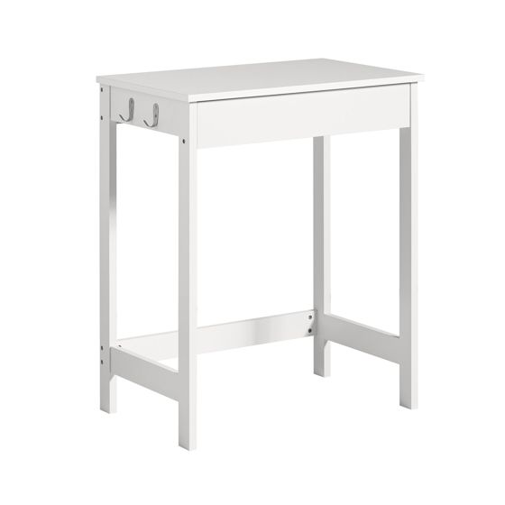 SoBuy lille skrivebord, Skrivebord, Skrivebord med skuffer FWT43-W