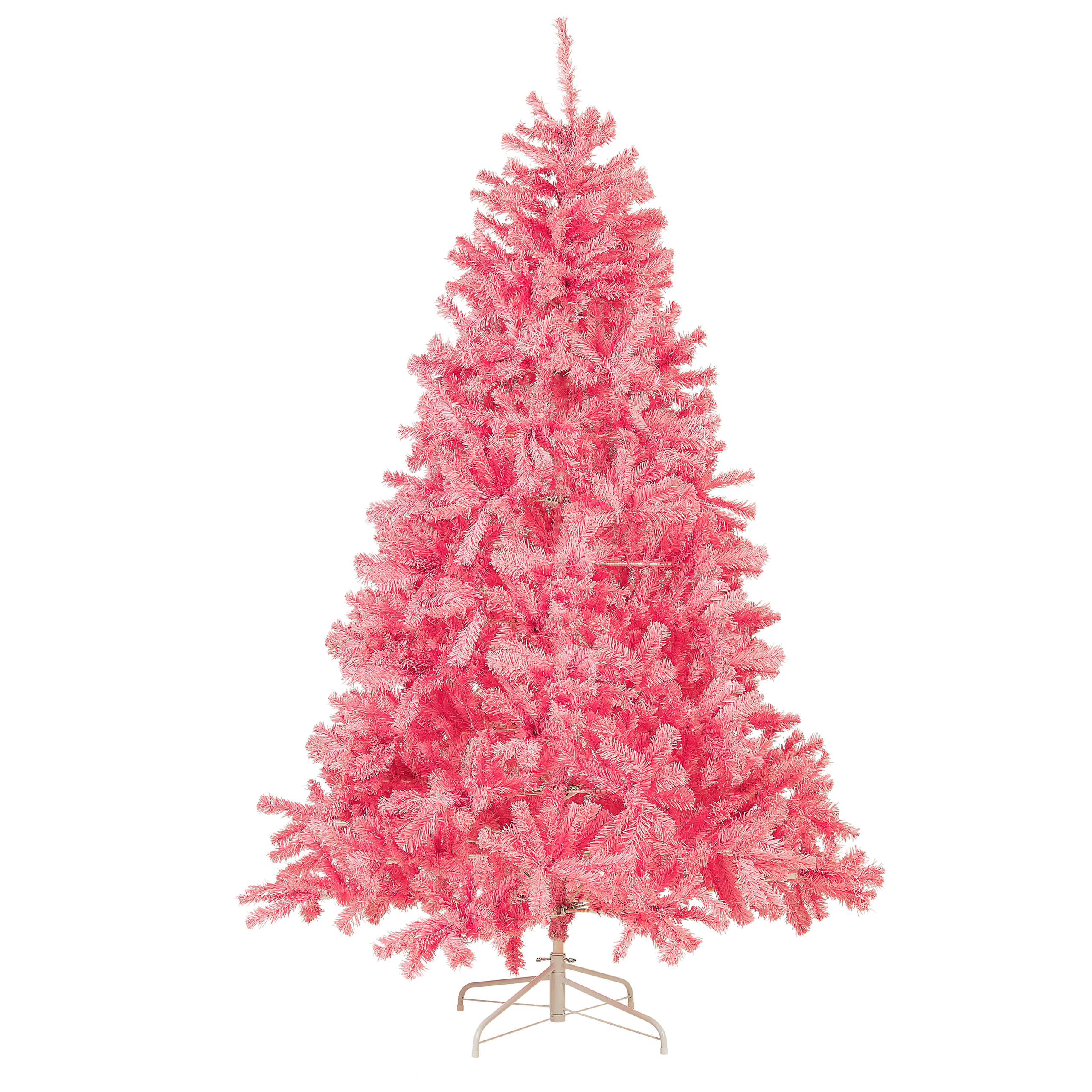 Kunstigt juletræ FARNHAM 210 cm Lyserød