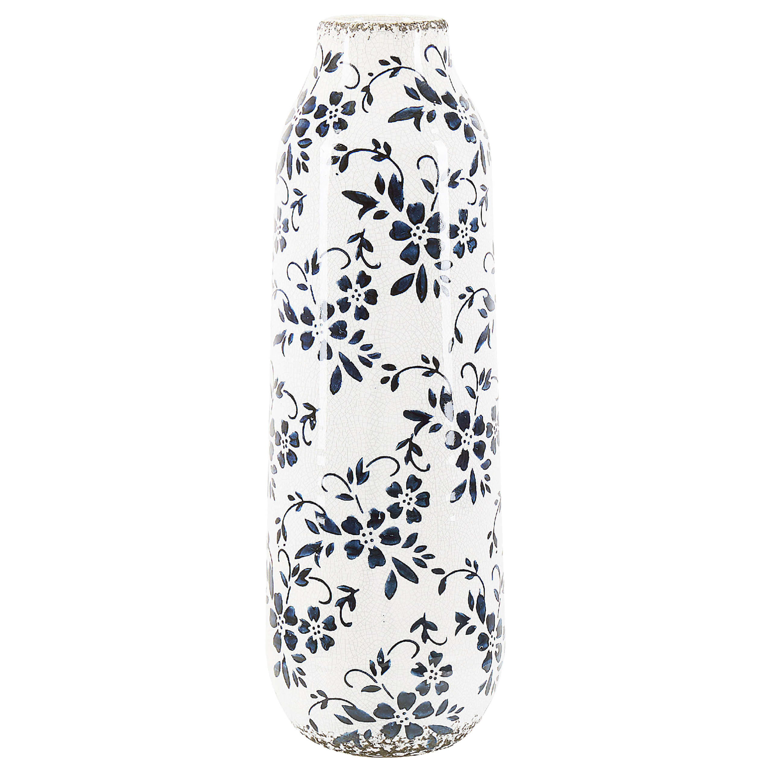 Blomstervase MULAI 35 cm Stentøj Hvid