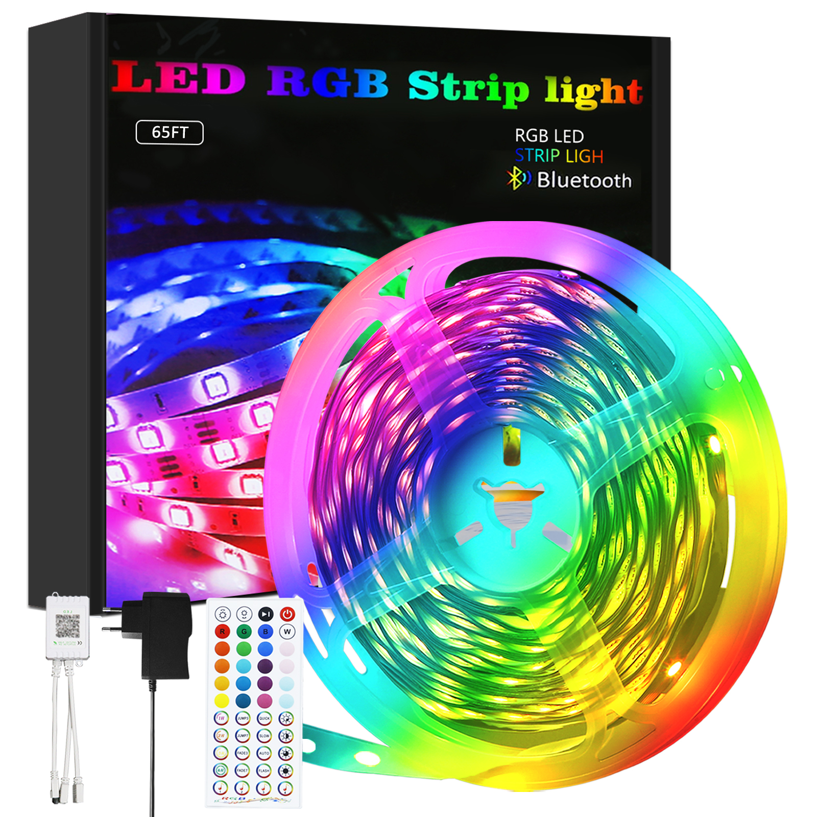 NETTLIFE 20m, flerfarvet, plastik, LED-strip