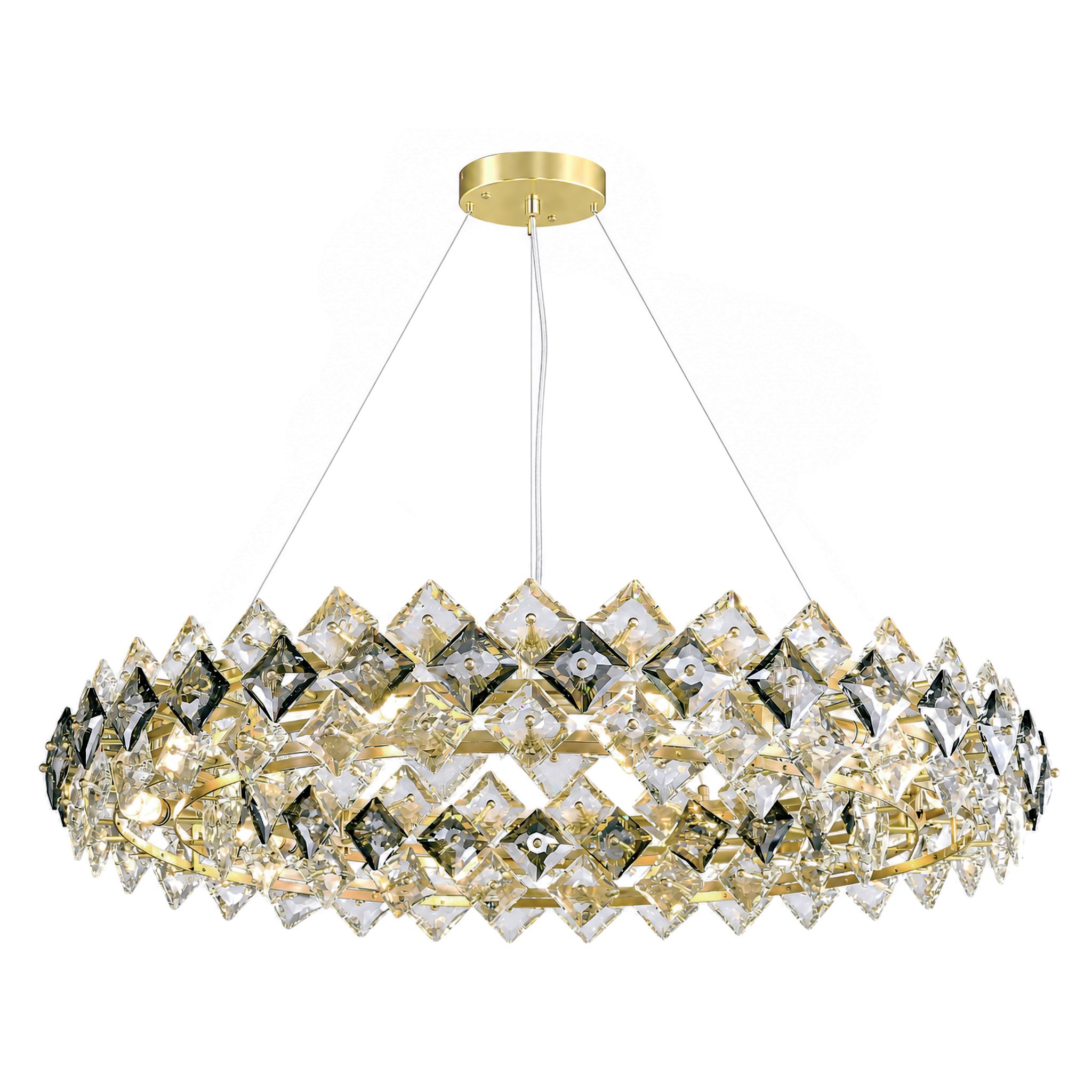 TOOLIGHT hængende loftlampe SWE094-CP 60cm Guld 62x62x17,5cm