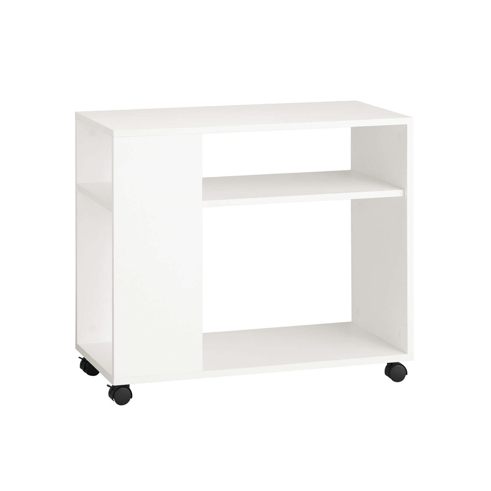 SoBuy bord med hjul, bord på hjul, Lavt kabinet FBT34-W