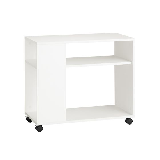 SoBuy bord med hjul, bord på hjul, Lavt kabinet FBT34-W