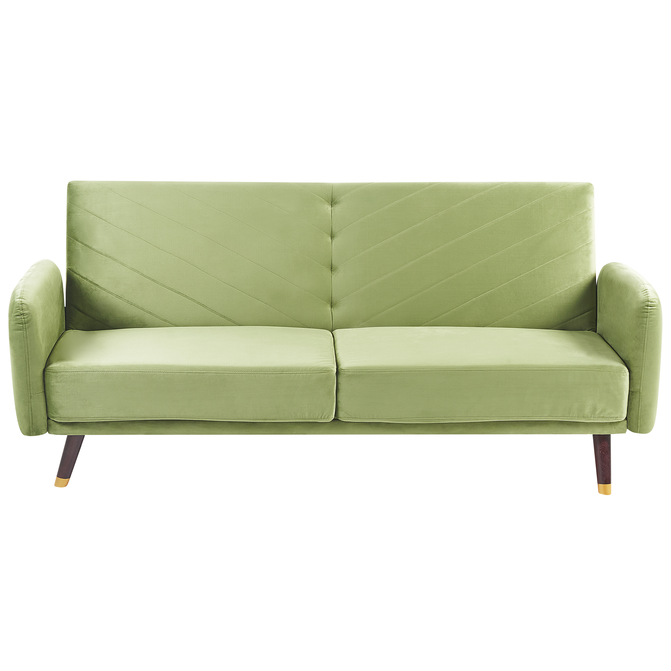 Sovesofa 3 personers SENJA Velour Olivengrøn