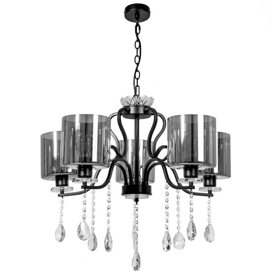 TOOLIGHT hængende loftlampe APP958-5CP Sort 67x67x54cm