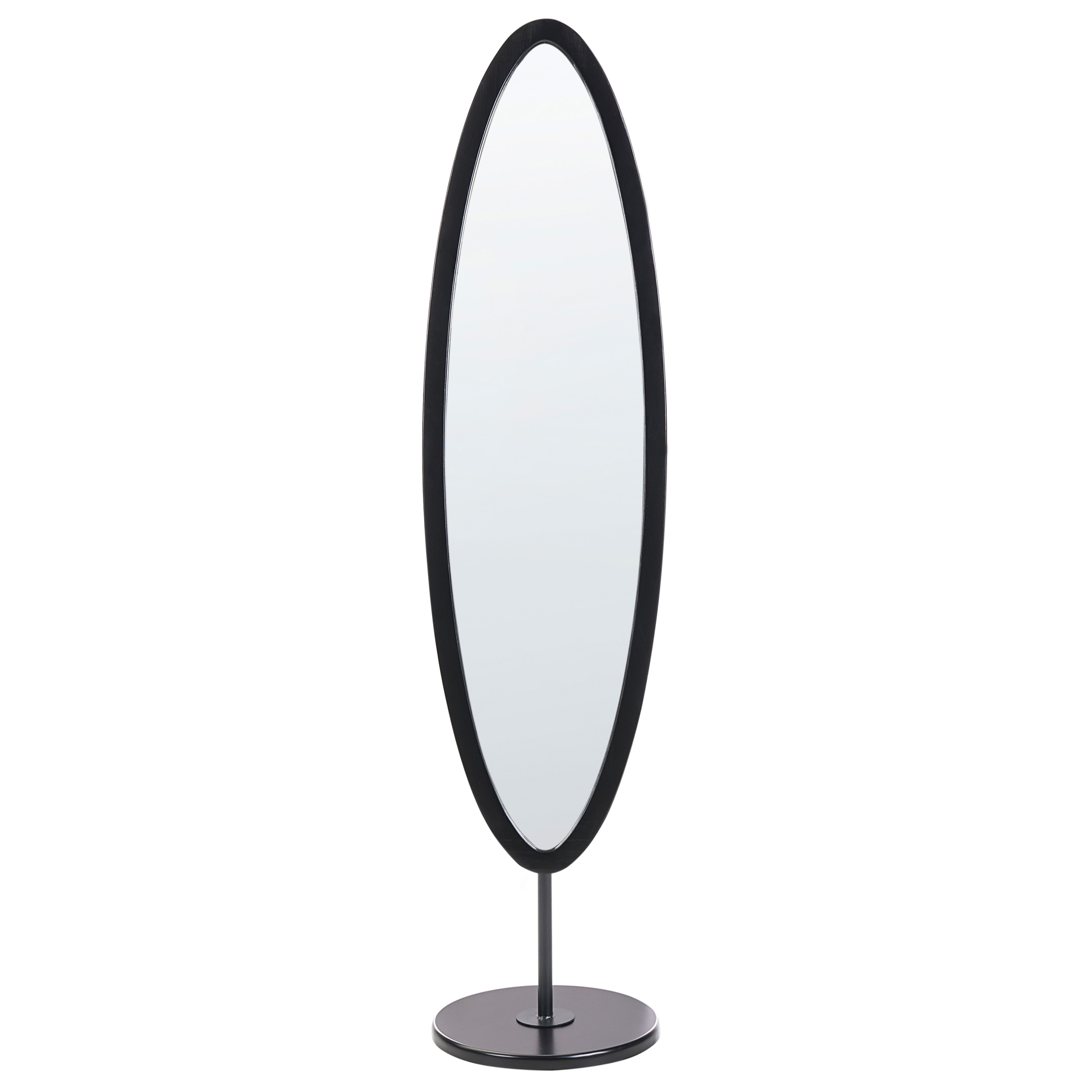 Stående spejl LOUVIGNY 167 cm Sort