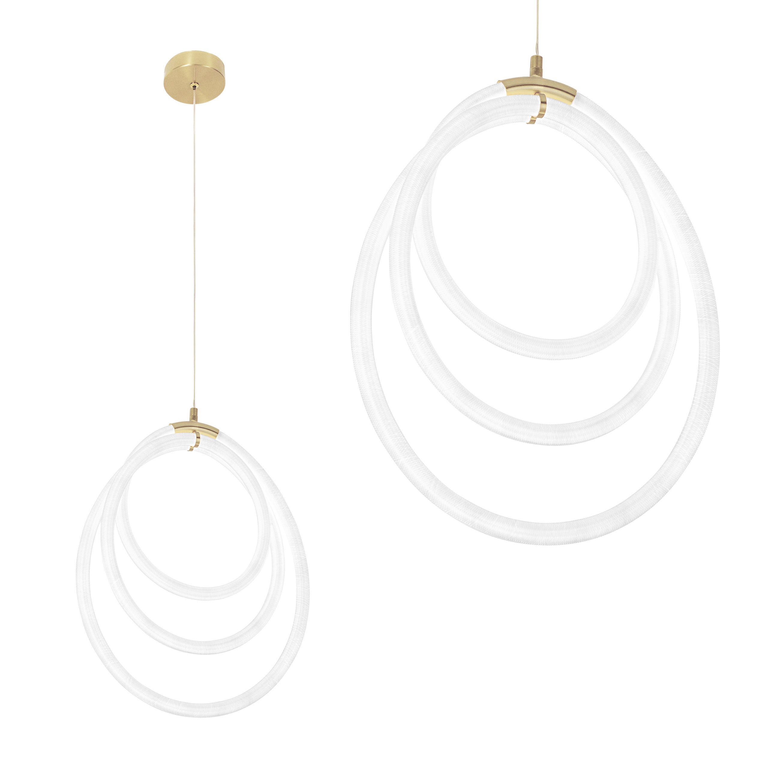 TOOLIGHT hængende loftlampe LED G016-CP Guld 44x38x44cm