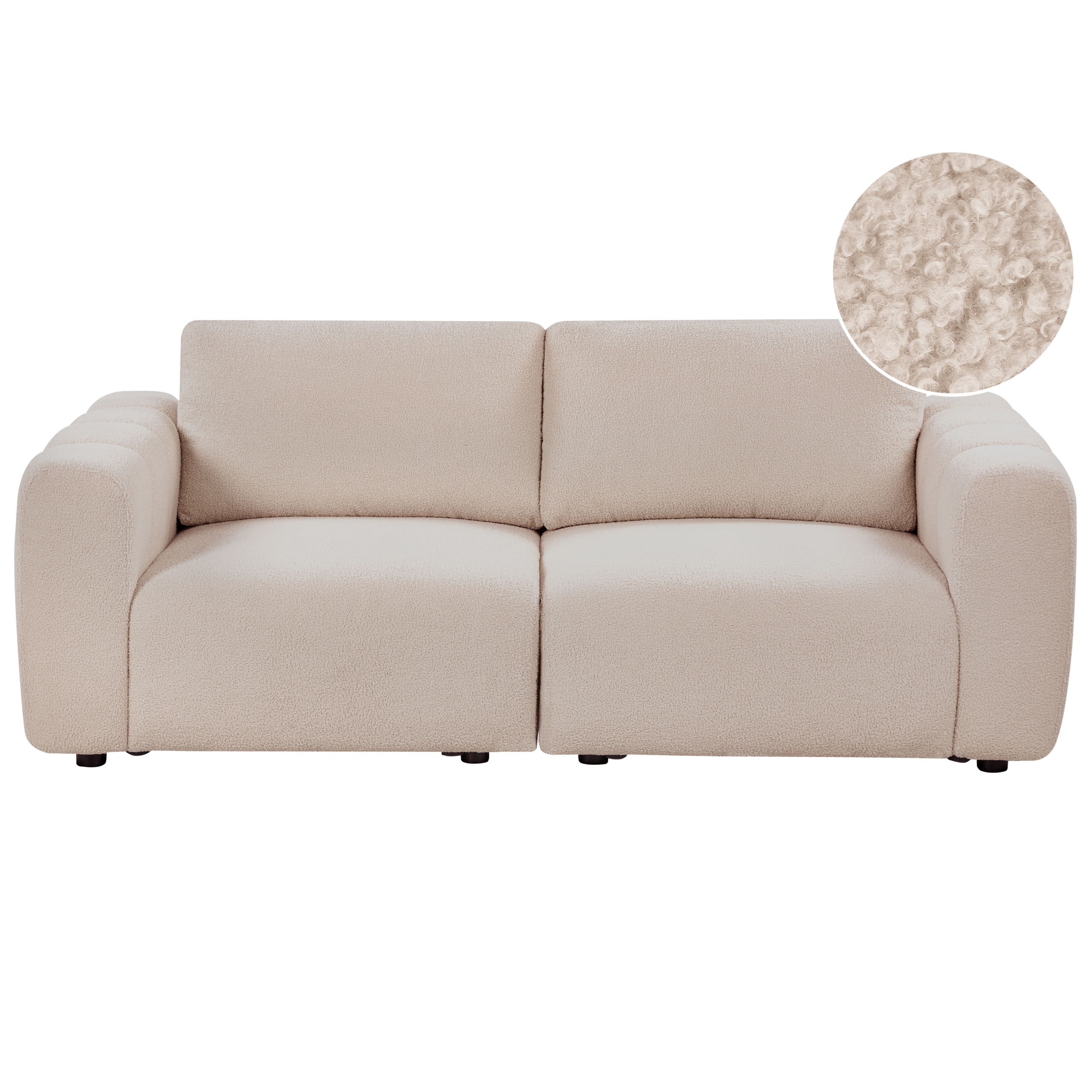 Modulsofa 2 personers KIVVIK Boucle Beige