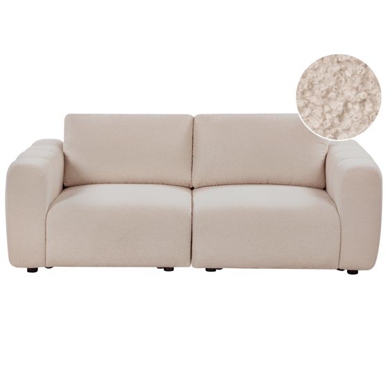 Modulsofa 2 personers KIVVIK Boucle Beige