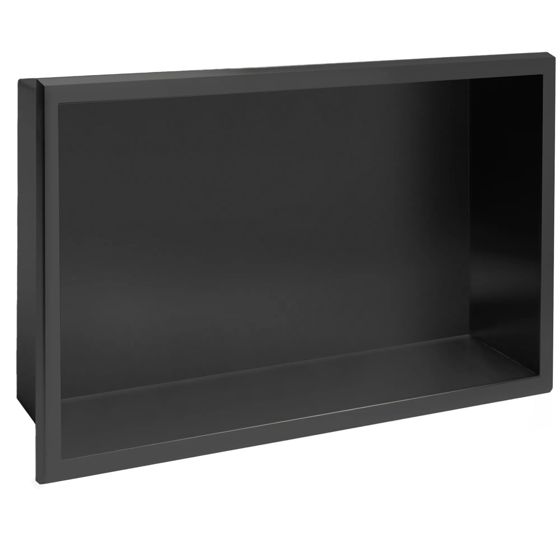 REA indbygget badeværelseshylde 5 30x45x10 Sort, 10x45x30cm
