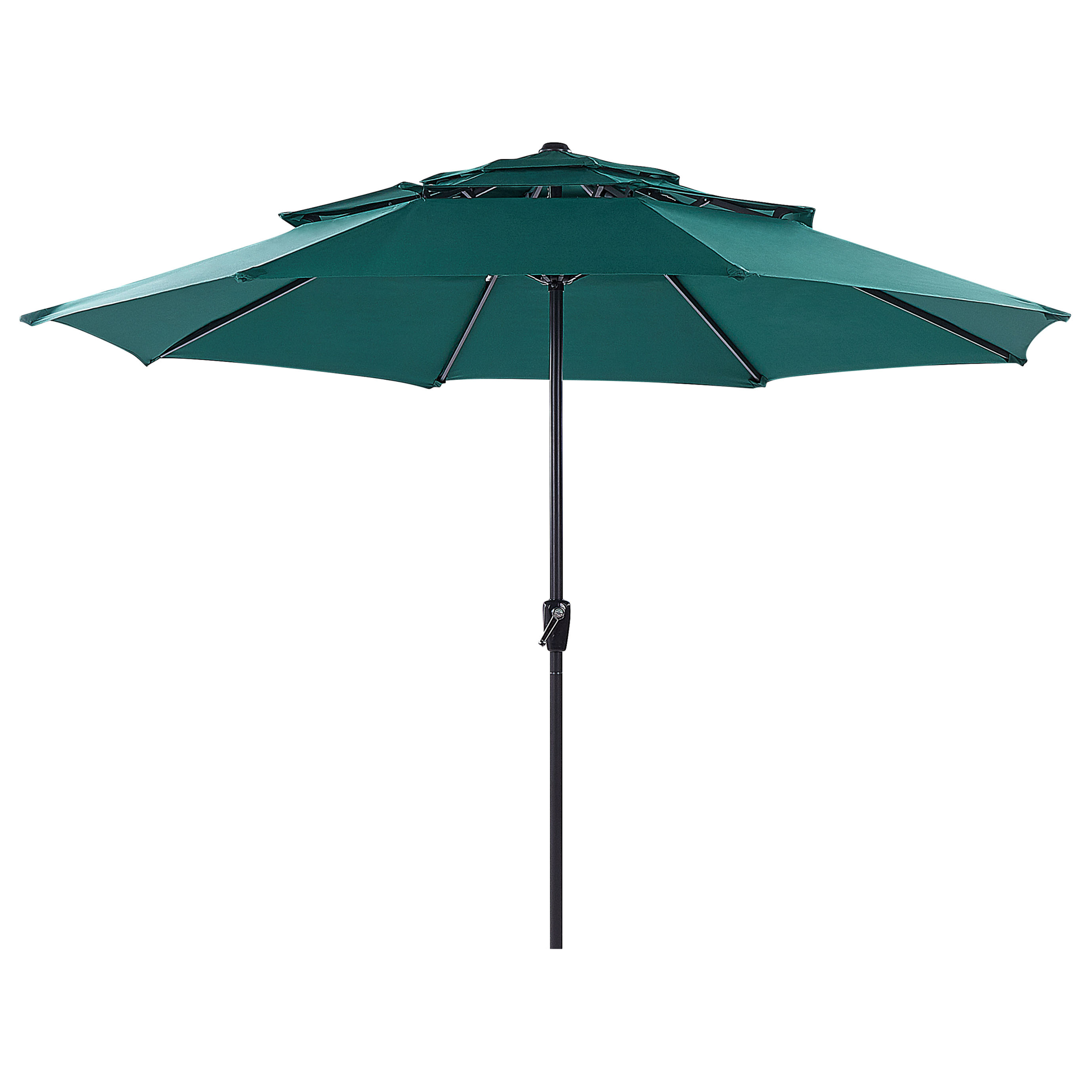 Haveparasol 285 cm BIBIONE Smaragdgrøn