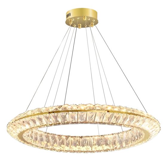 TOOLIGHT hængende loftlampe APP1769-CP 80cm LED Guld 80x80x95cm