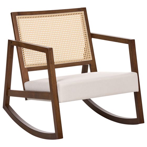 Gyngestol LEIDY Træ Brun/lys beige